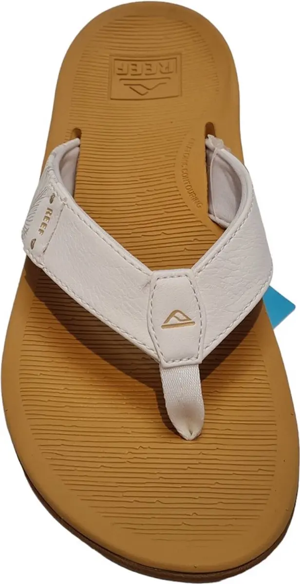 Reef Santa Ana Teenslippers Dames - 38.5 - Wit/Bruin