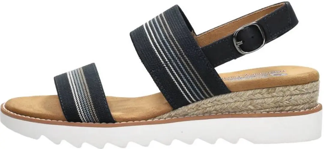 BOBS from Skechers BOBS Desert Kiss Hi - Tea Time Sandalen Plat - Blauw - Maat 37 - afbeelding 3 van 6