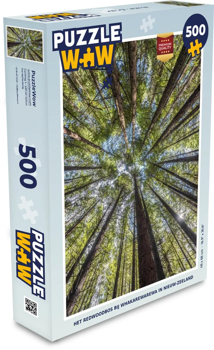 PuzzleWow Legpuzzel Het Redwoodbos Whakarewarewa 500 Stuks