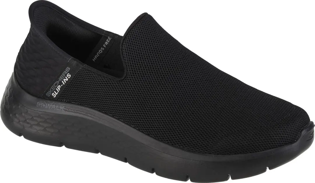 Skechers Go Walk Flex Slip-ins 216491-BBK, Mannen, Zwart, Sneakers, maat: 44,5