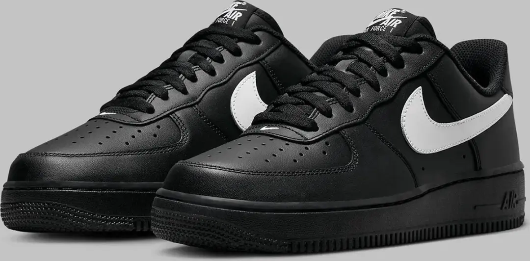Nike Air Force 1 Low '07 Heren Sneakers - Zwart/Wit - afbeelding 3 van 6