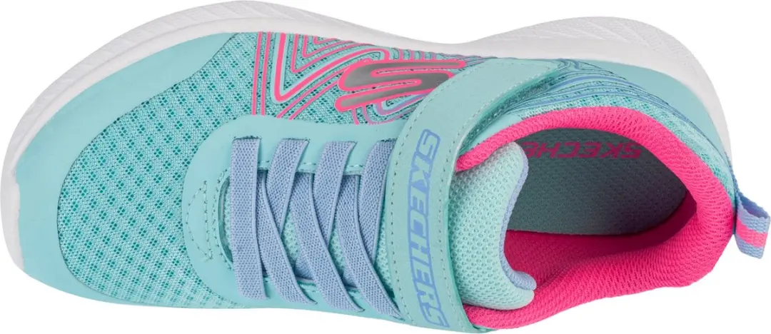 Skechers Microspec Plus Swirl Sweet Sneakers - Blauw - 31 - afbeelding 3 van 4