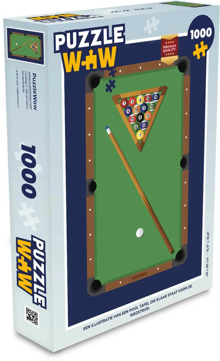 PuzzleWow Legpuzzel 1000 Stuks Multicolor