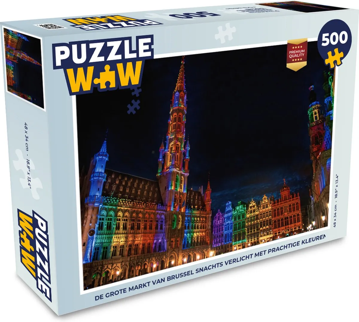 PuzzleWow De Grote Markt van Brussel Verlicht