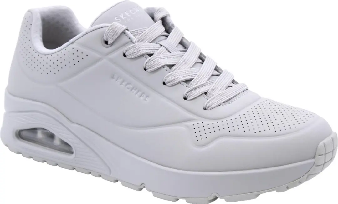 Skechers Heren Sport Casual UNO STAND ON AIR Sneakers Heren 52458 STN grijs