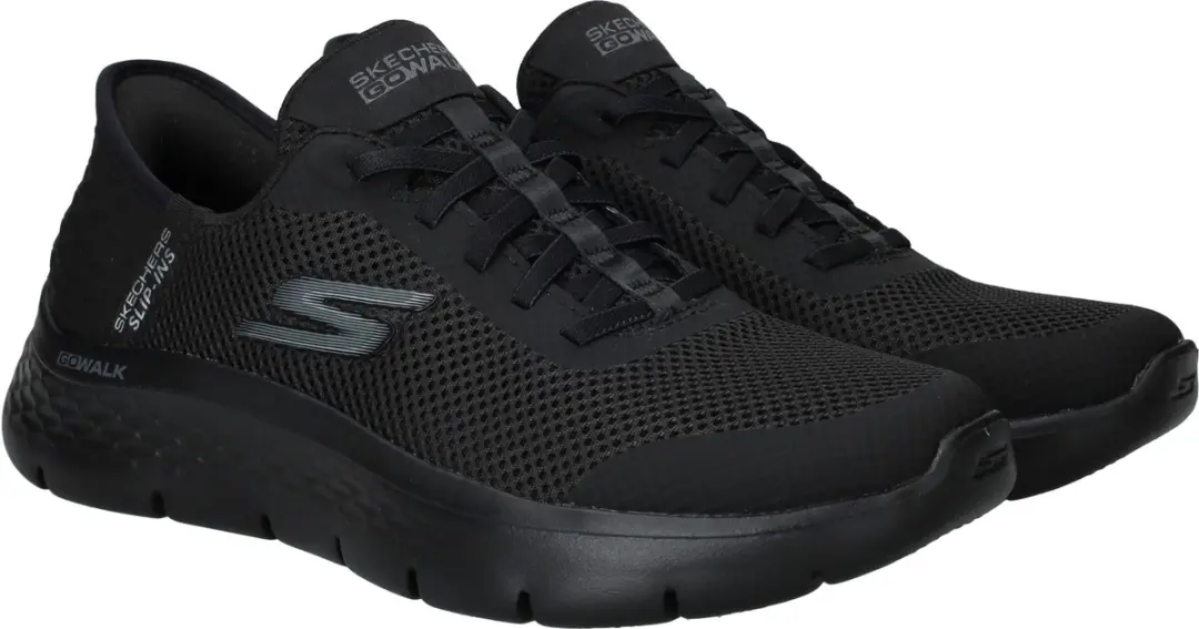 Skechers Go Walk Flex Grand Entry Dames Instappers - Zwart