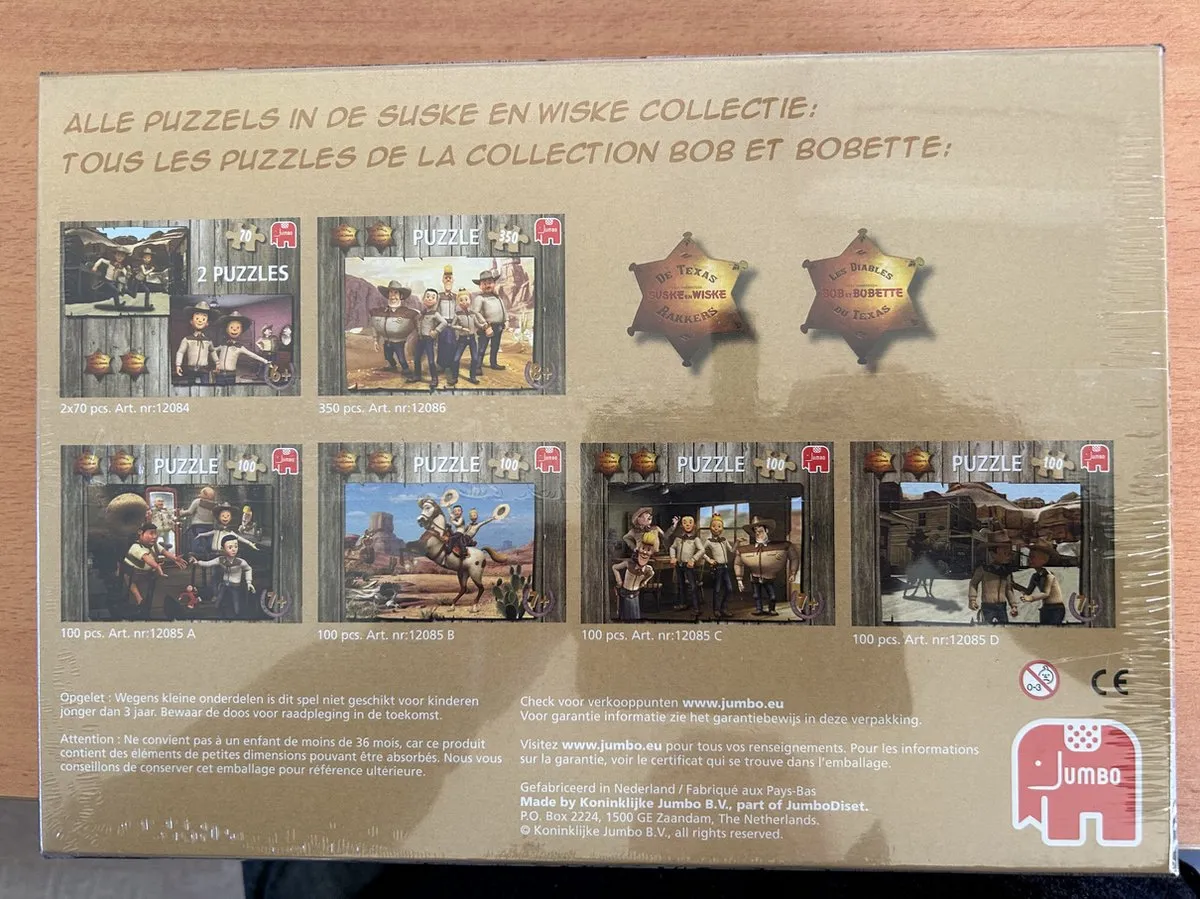 Jumbo Suske en Wiske Texas Rangers Puzzel 100 Stukjes