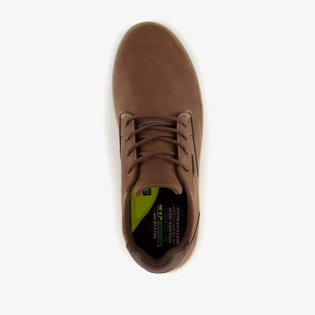 Skechers Garlan Pryor Heren Veterschoenen - 48.5 - Bruin - afbeelding 5 van 6