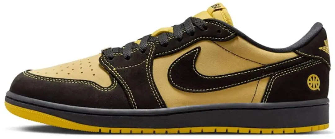 Jordan 1 Retro Low OG Quai 54 Black Tour Yellow Red