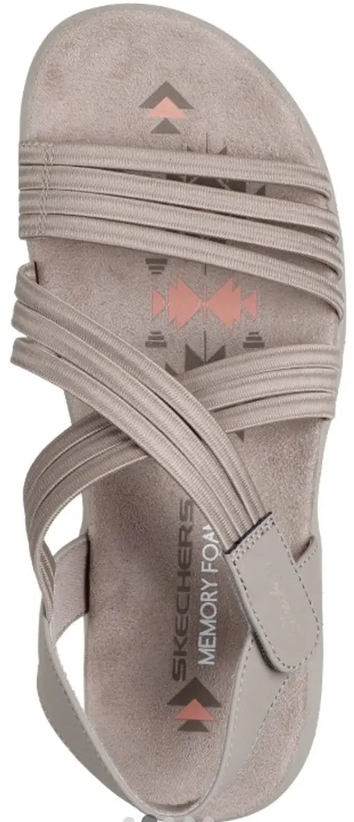Skechers Sandaal Reggae Slim-Fit Sunny Side 2.0 164036/TPE Taupe