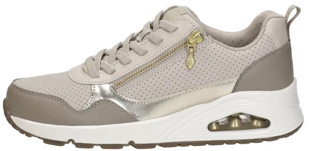Skechers UNO Metallic Sliders 101204 Dames - Taupe