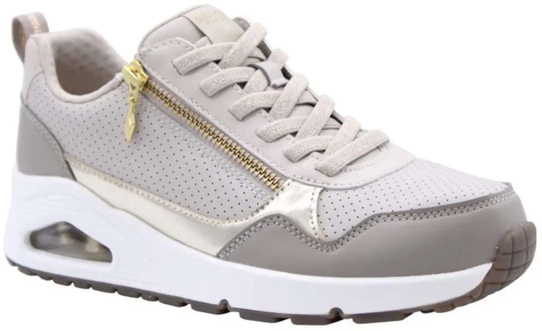 Skechers UNO Metallic Sliders 101204 Dames - Taupe