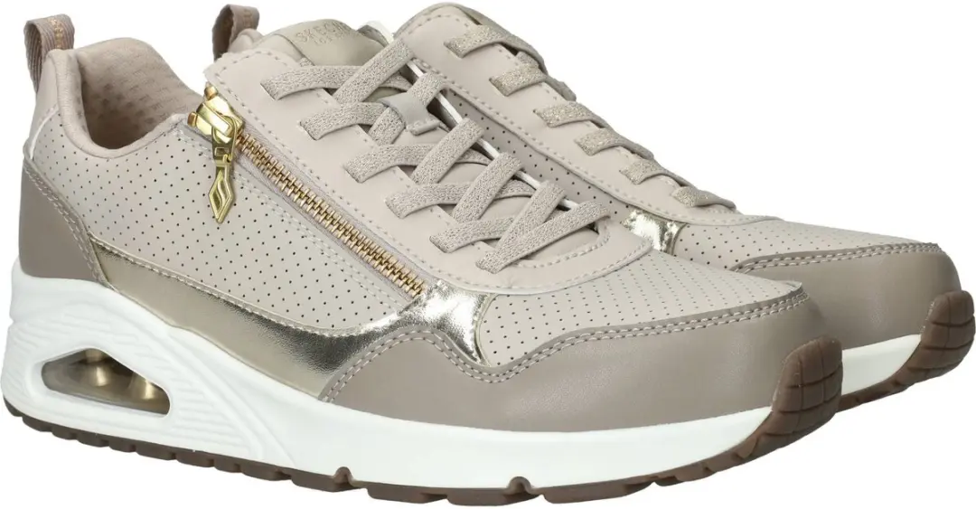 Skechers UNO Metallic Sliders 101204 Dames - Taupe