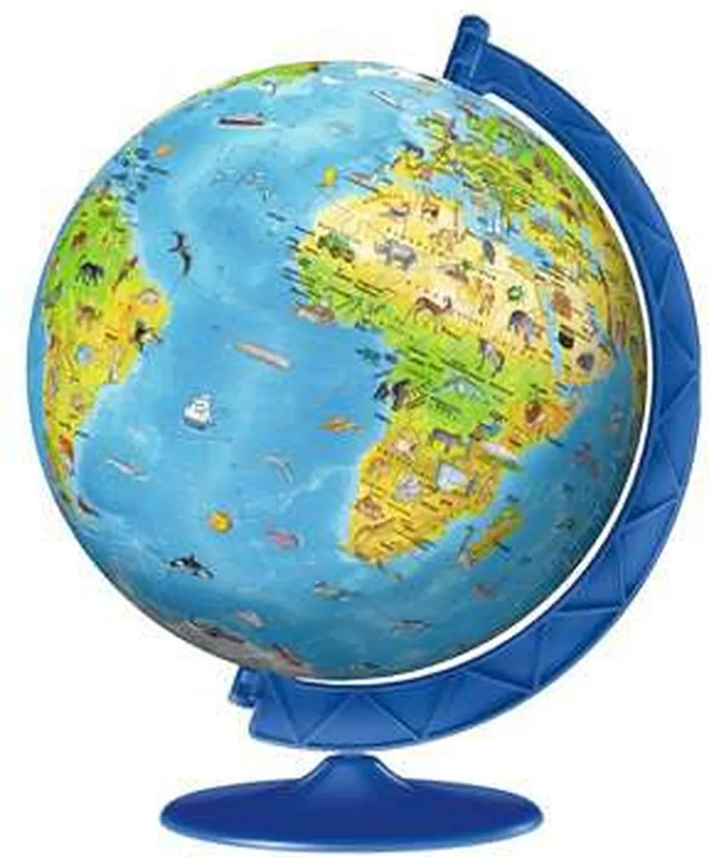 Ravensburger 3D Wereld Puzzel 180 Stuks - Multi