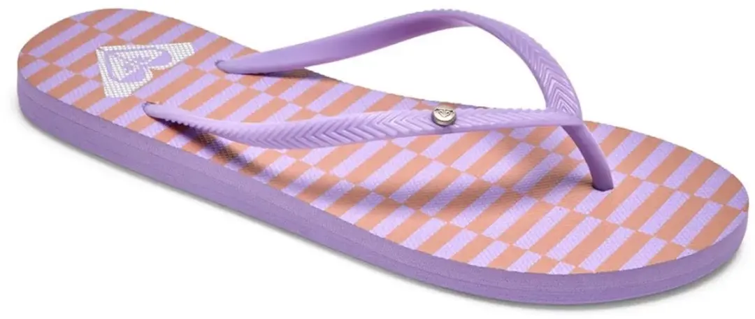 Roxy Bermuda Print Slippers Paars EU 38 Vrouw