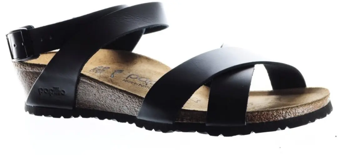 Birkenstock Papillio Lola Black Leder Sleehak maat 36
