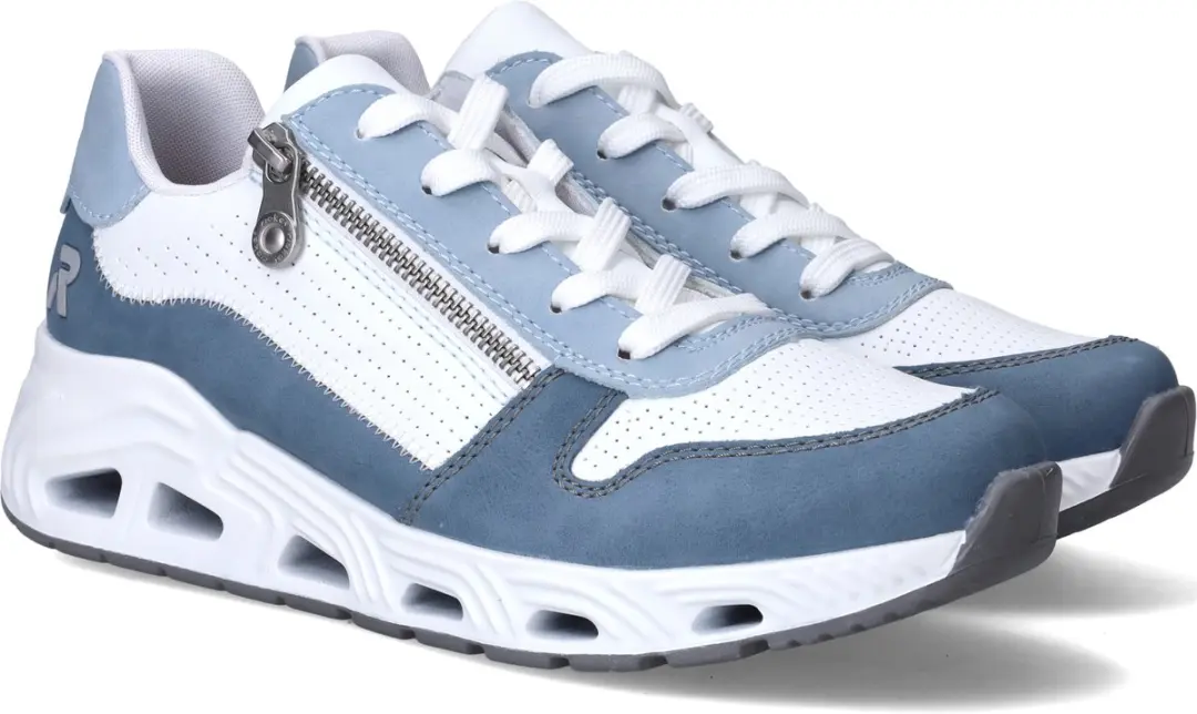 Rieker Sport Sneakers - Dames - Blauw - Maat:43 - afbeelding 4 van 6