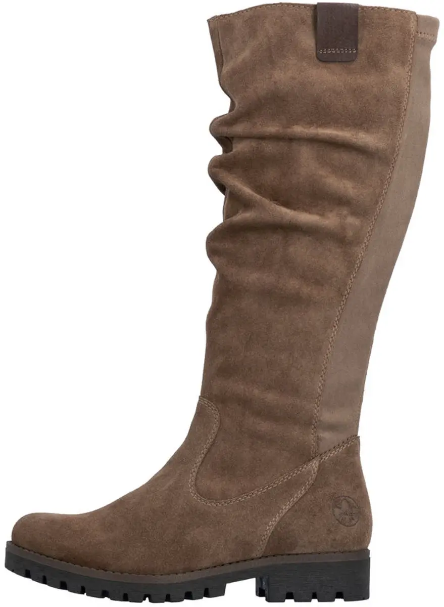 Rieker art. 78575 24 zand suede knielaars rits dames maat 40