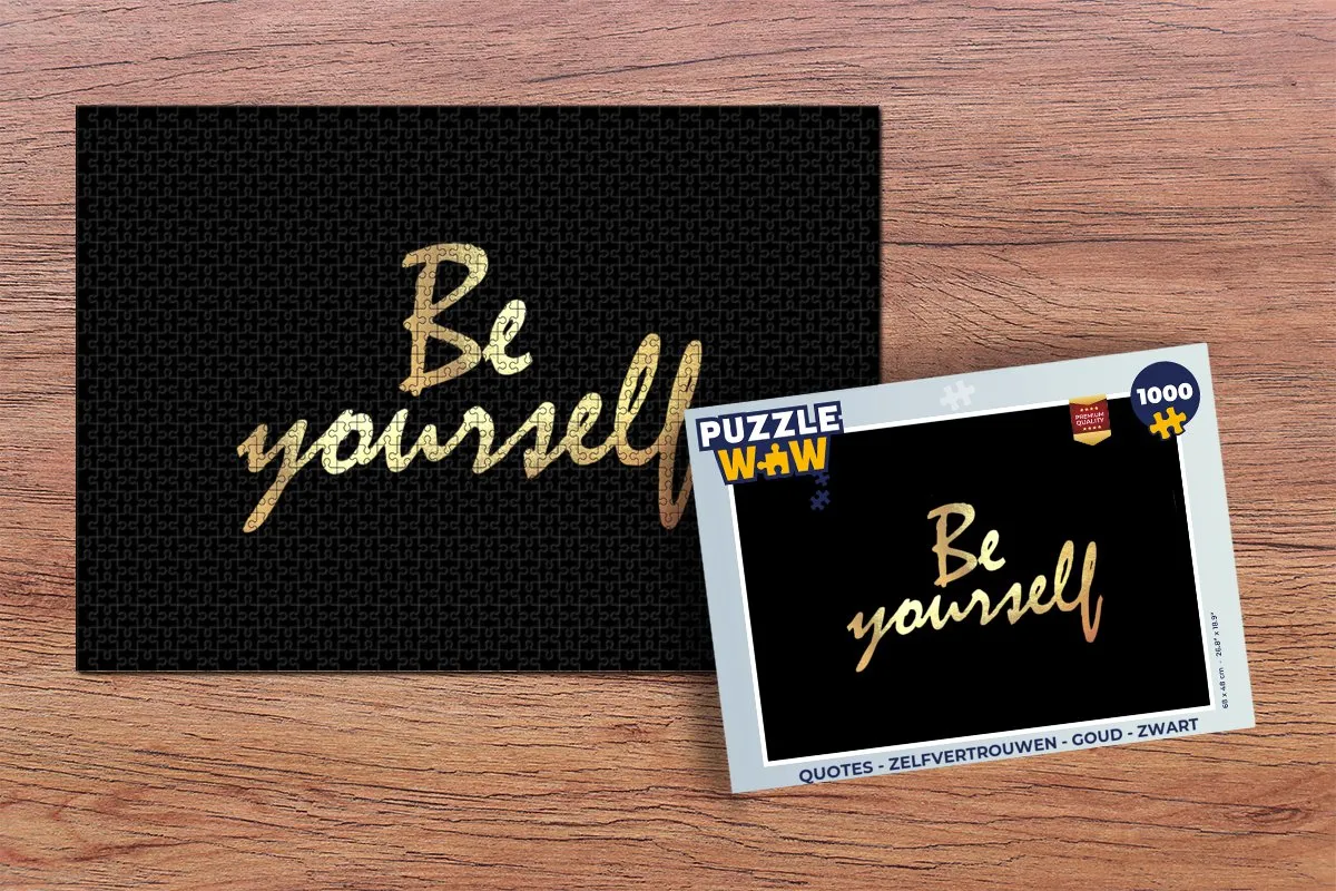 PuzzleWow Quotes Zelfvertrouwen Puzzel 1000 Stuks - Multicolor