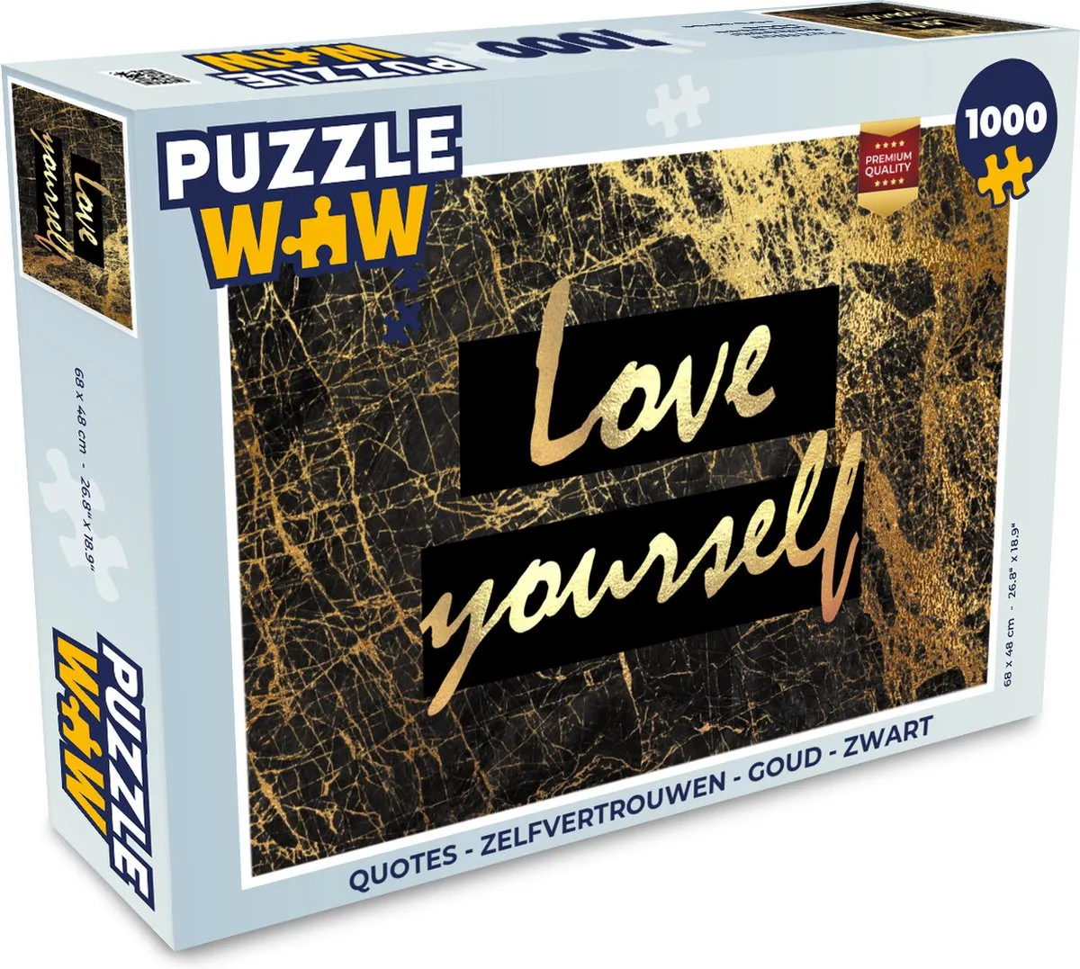 PuzzleWow Quotes Zelfvertrouwen Puzzel 1000 Stuks - Multicolor