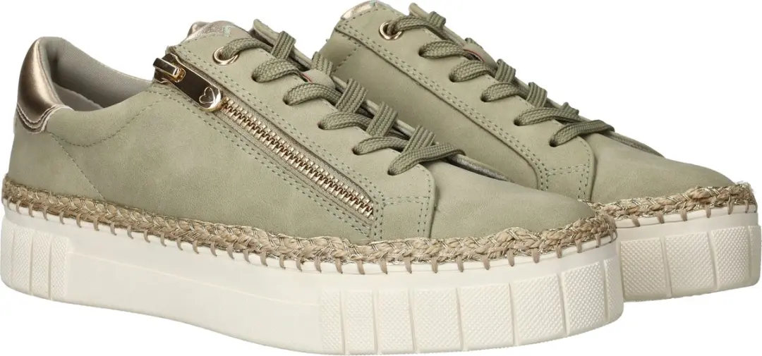 Marco Tozzi Dames Sneakers - Groen - 37 - afbeelding 4 van 6