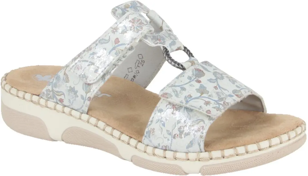Rieker Dames Slides Grijs