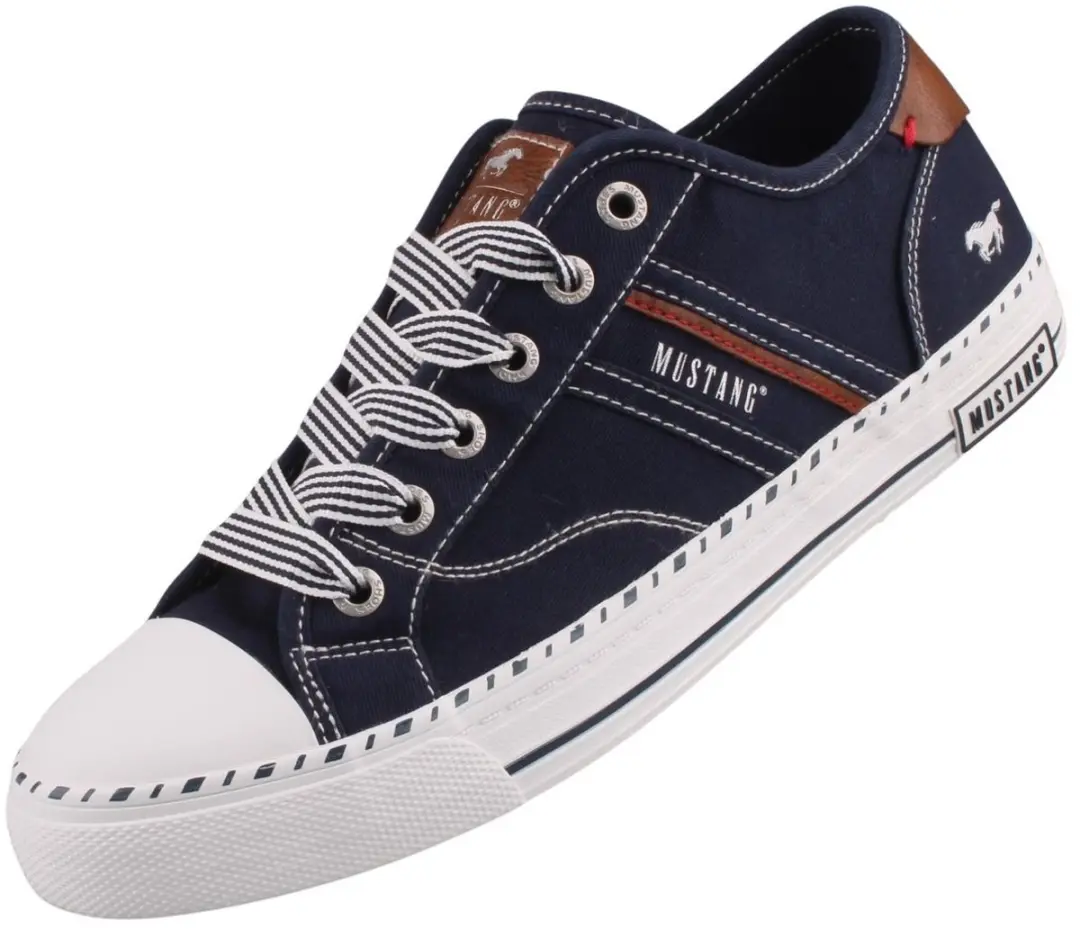 Mustang dames canvas sneaker blauw 26M0152004-navy