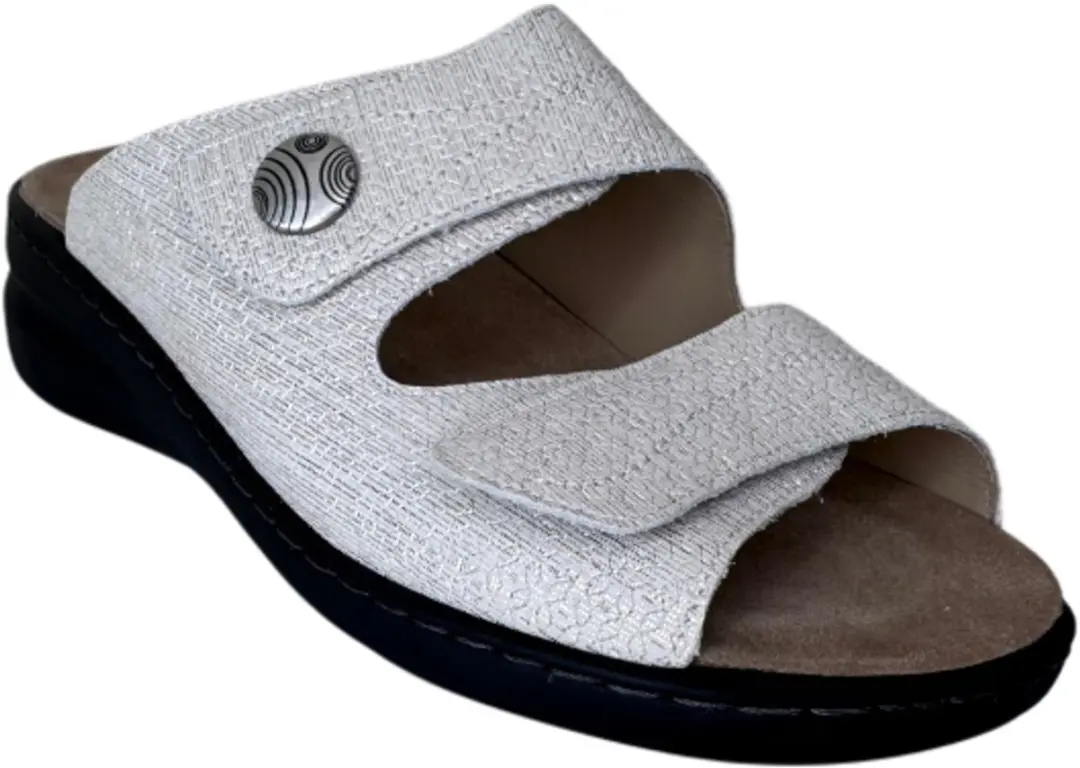 Solidus Spezial slipper H platino metallic (Maat