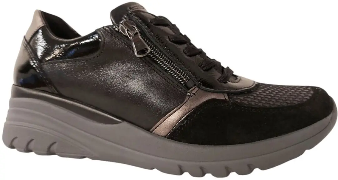 Wäldlaufer Sneaker 927H02 - Zwart Brons - 37