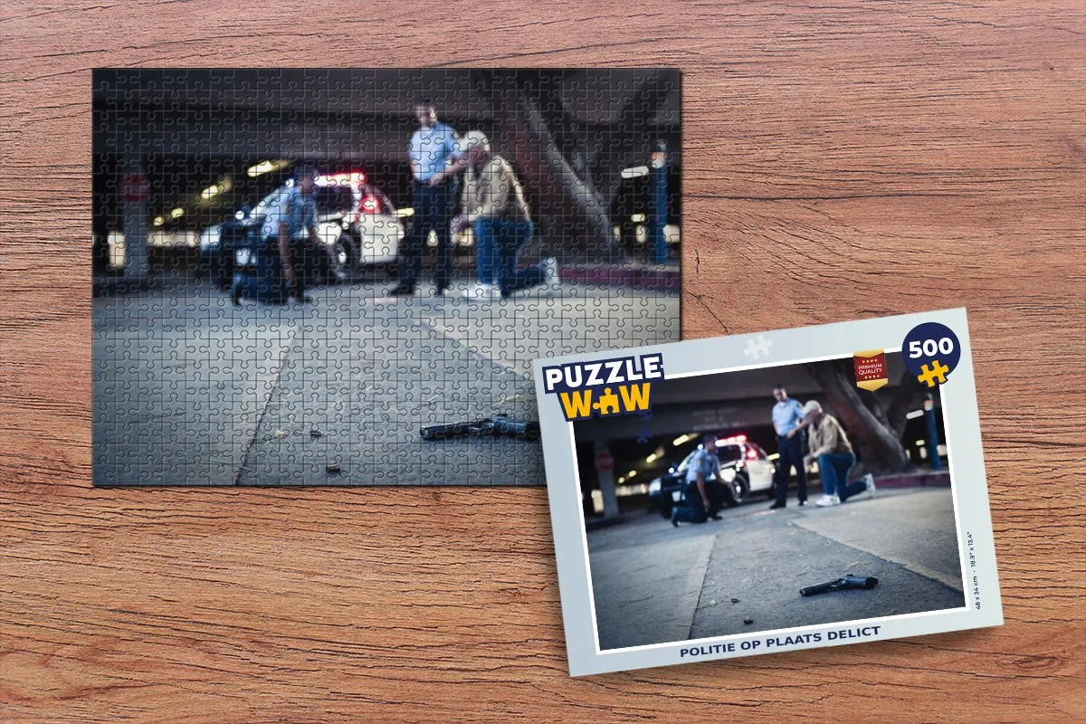 PuzzleWow Politie op Plaats Delict Legpuzzel 500 Stuks - Multicolor