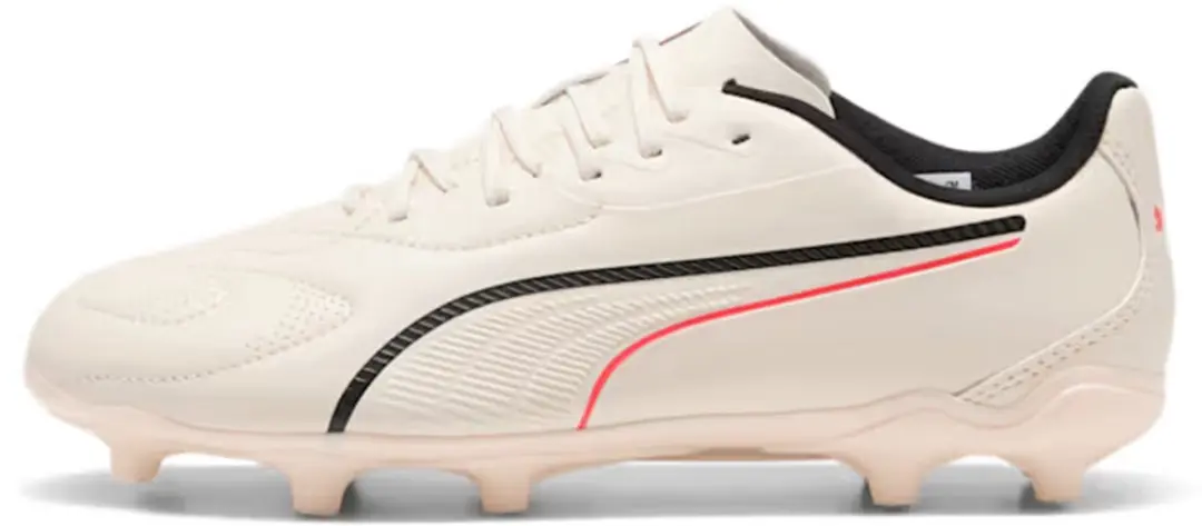PUMA Jeugd KING 20 PLAY FG/AG Voetbalschoenen Almond