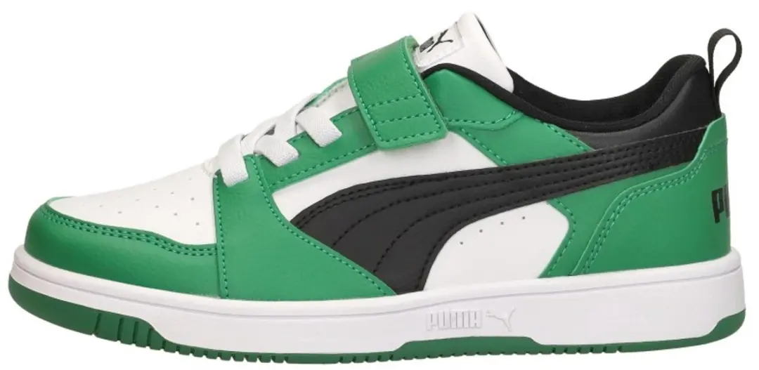 PUMA Puma Rebound V6 Lo AC+ PS Unisex Sneakers - PUMA White-PUMA Black-Archive Green - afbeelding 2 van 6
