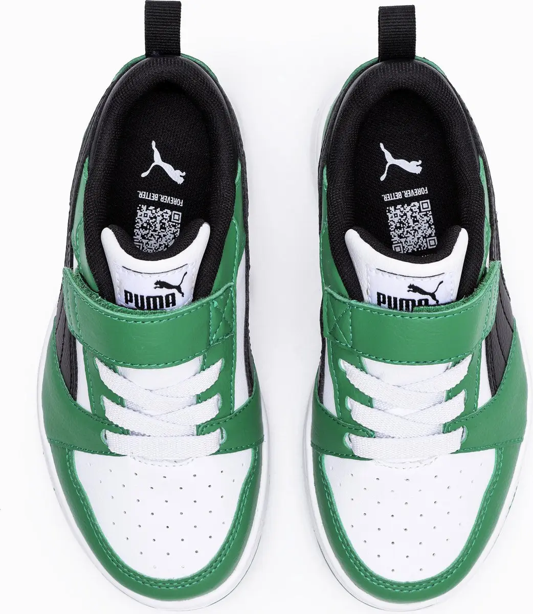 PUMA Puma Rebound V6 Lo AC+ PS Unisex Sneakers - PUMA White-PUMA Black-Archive Green - afbeelding 6 van 6