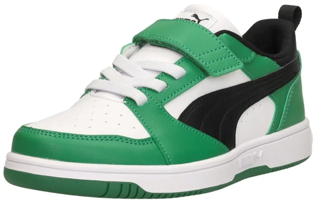 PUMA Puma Rebound V6 Lo AC+ PS Unisex Sneakers - PUMA White-PUMA Black-Archive Green - afbeelding 5 van 6