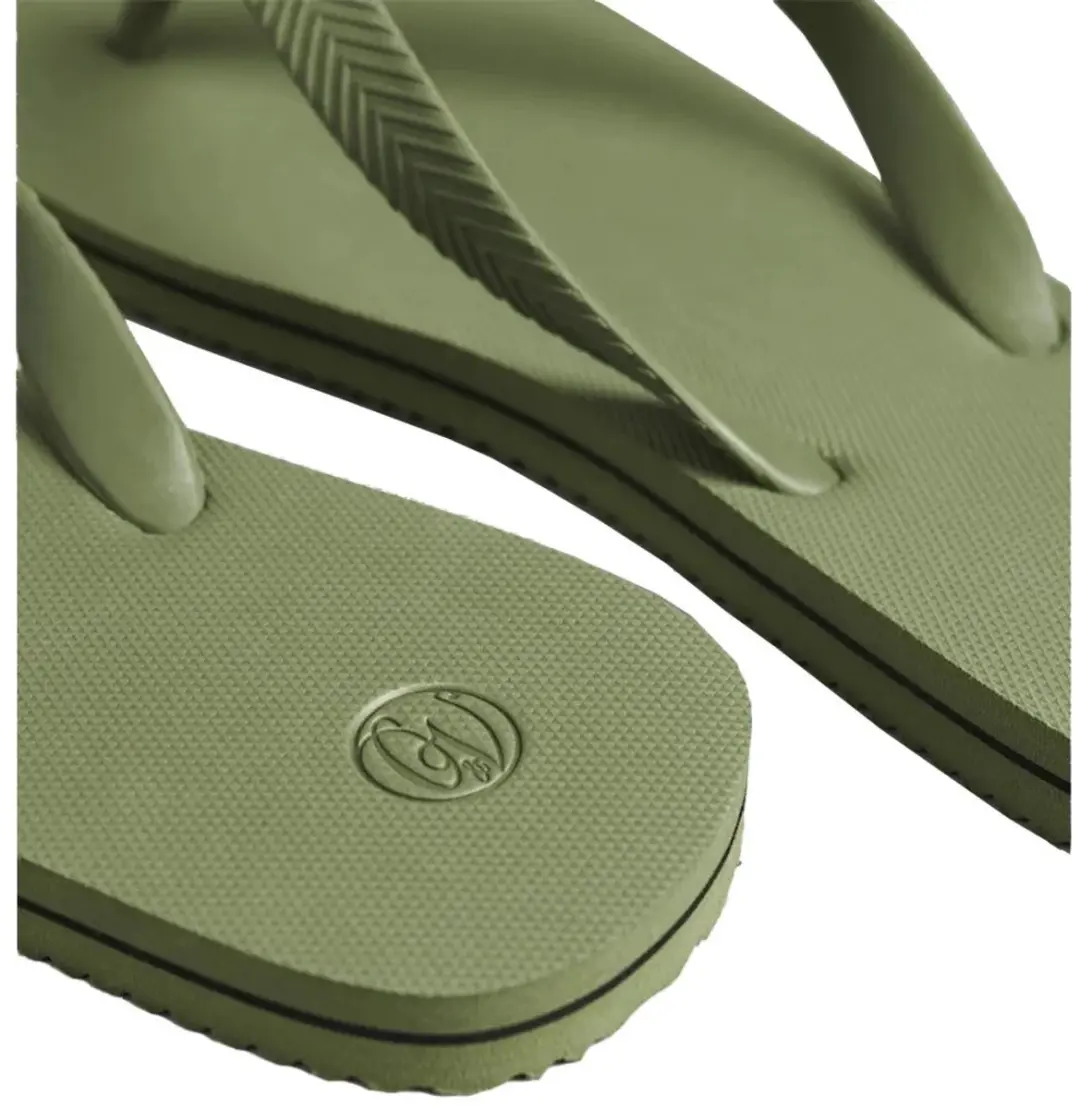 Superdry Heren Klassieke Vintage Teenslippers - 46/47 - Olive Khaki - afbeelding 4 van 6