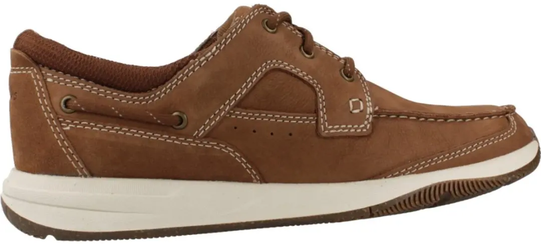 Clarks Sailview Lace Instappers 45 - Cognac