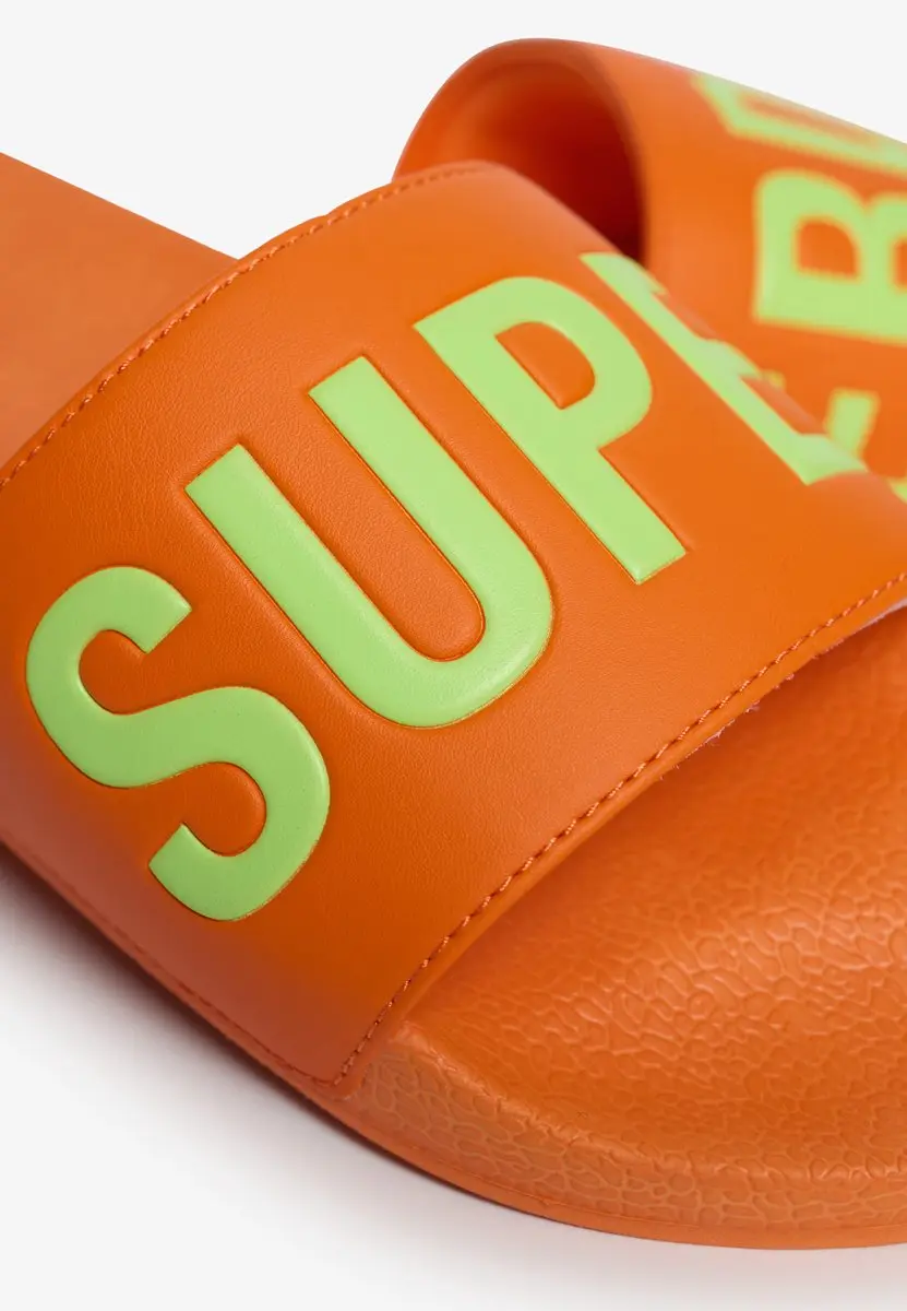 Superdry Badslippers Heren Orange Sorbet 46/47 - afbeelding 3 van 6