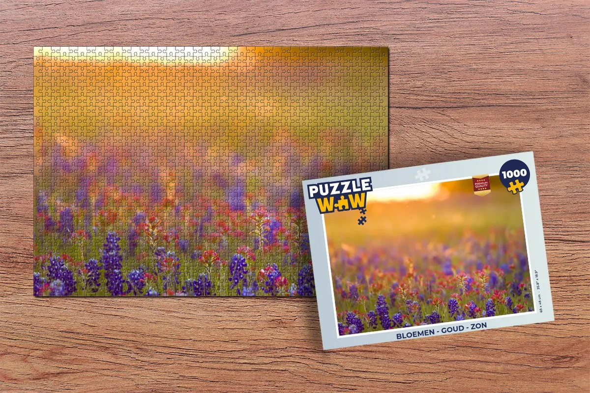 PuzzleWow Bloemen Legpuzzel 1000 Stuks - Multicolor