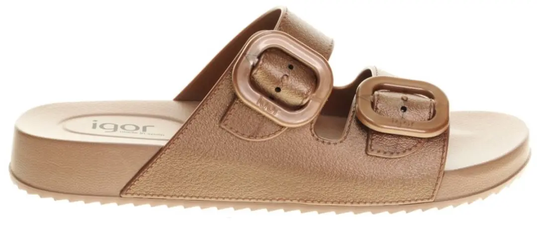 Brons Metallic Slipper Igor maat 37