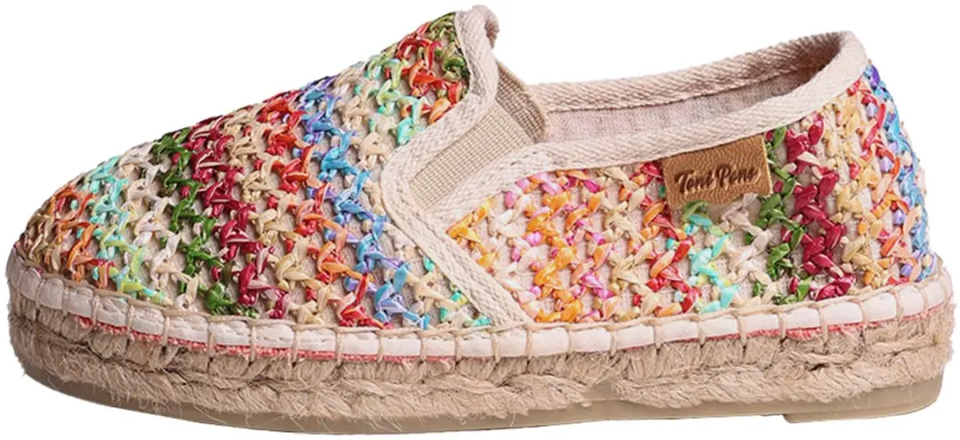 Espadrilles van raffia voor kinderen