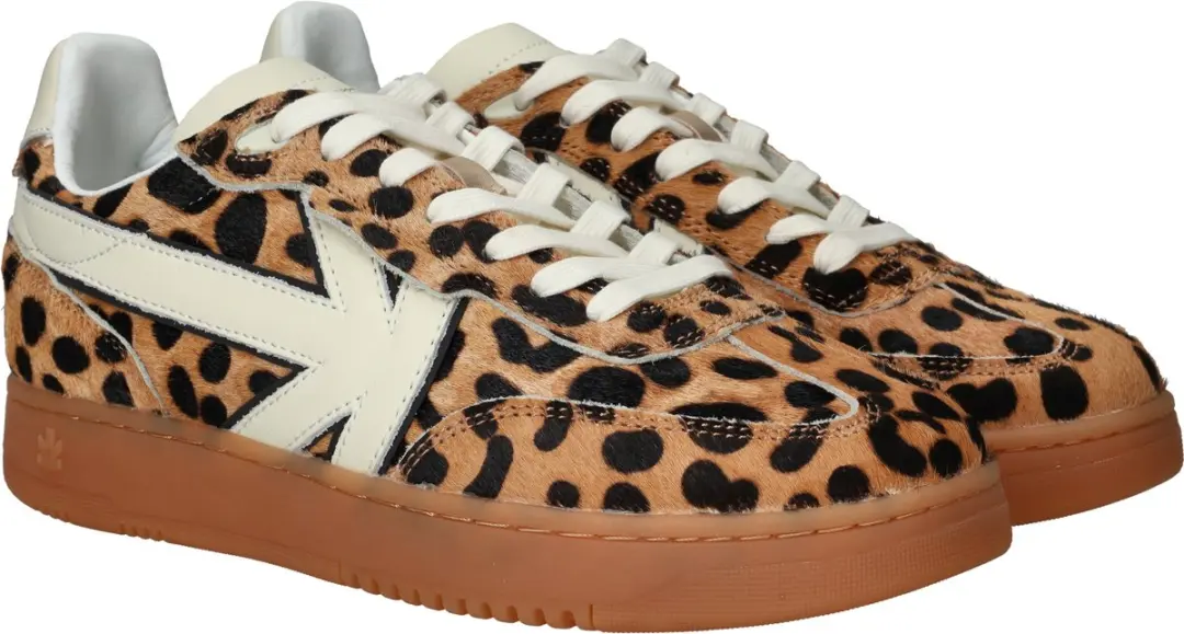 Kaotiko Boston V Leopard Dames Sneakers - Multi - Maat 38