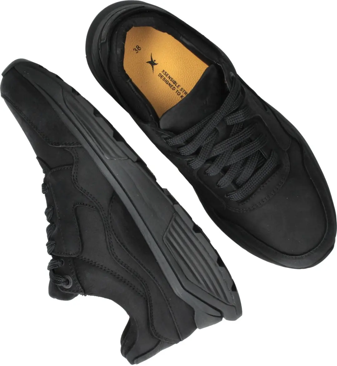 Xsensible Golden Gate Stretchwalker Sneakers Dames 37 - Zwart