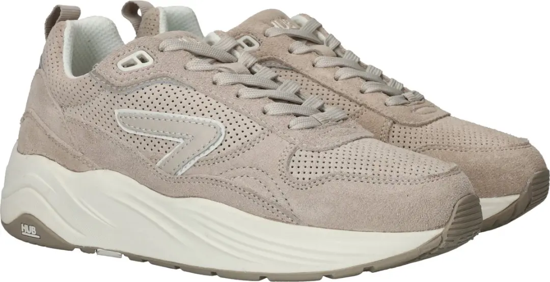 HUB Glide S40 Sneakers Dames - Lichtbruin/Wit - afbeelding 4 van 6