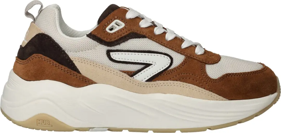 HUB GLIDE Light Beige/Off White/Cognac