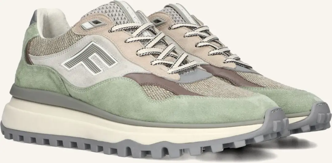Floris van Bommel De Gripper Sneakers SFM-10238 - Groen - Maat 42