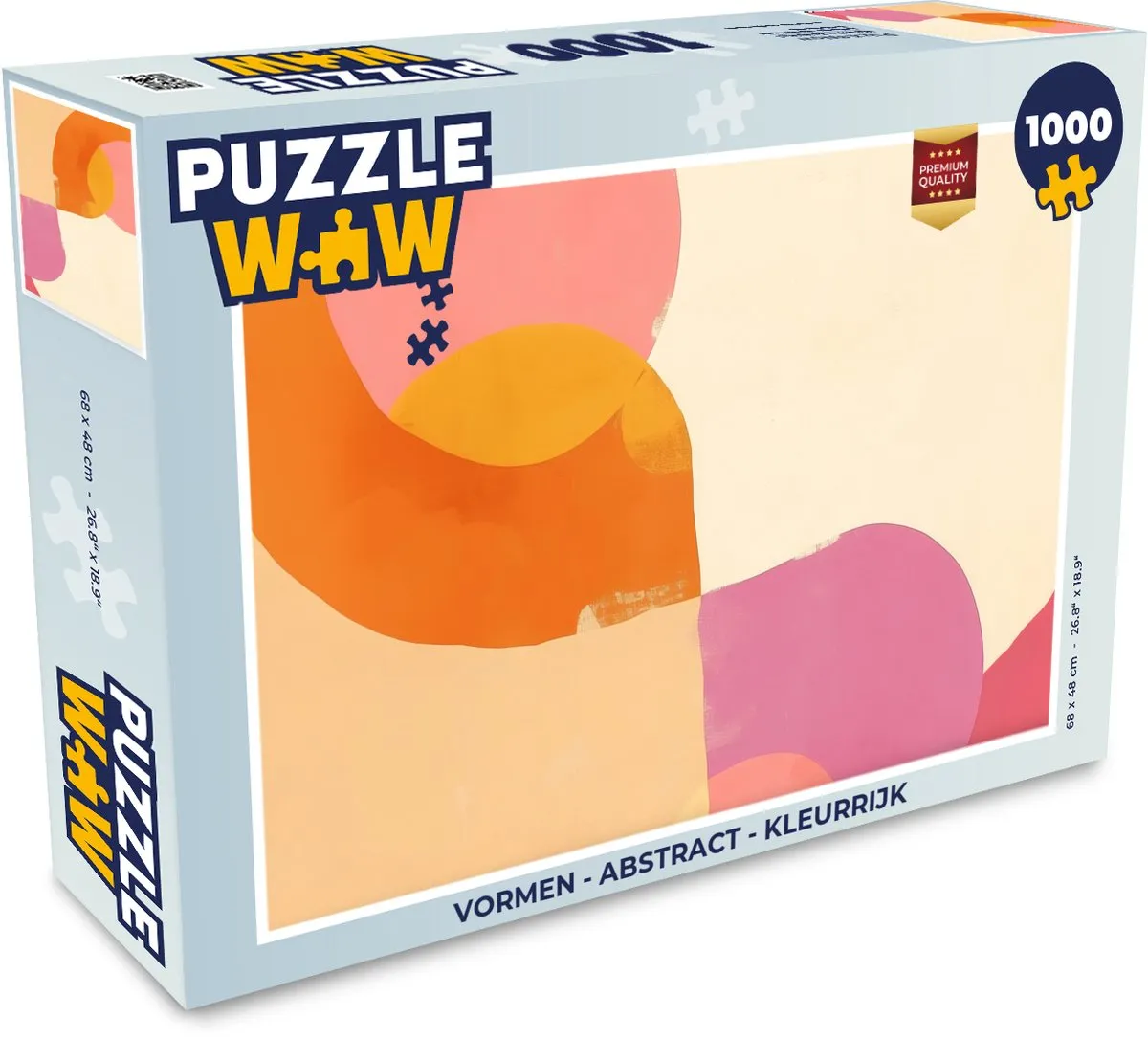PuzzleWow Abstract Vormen Legpuzzel 1000 Stuks