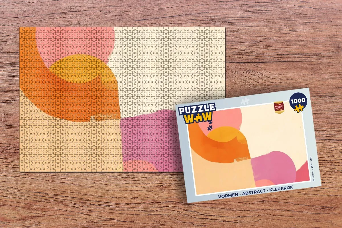 PuzzleWow Abstract Vormen Legpuzzel 1000 Stuks