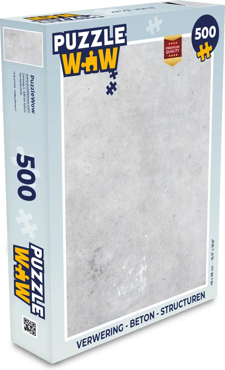PuzzleWow Verwering Legpuzzel 500 Stuks - Multicolor