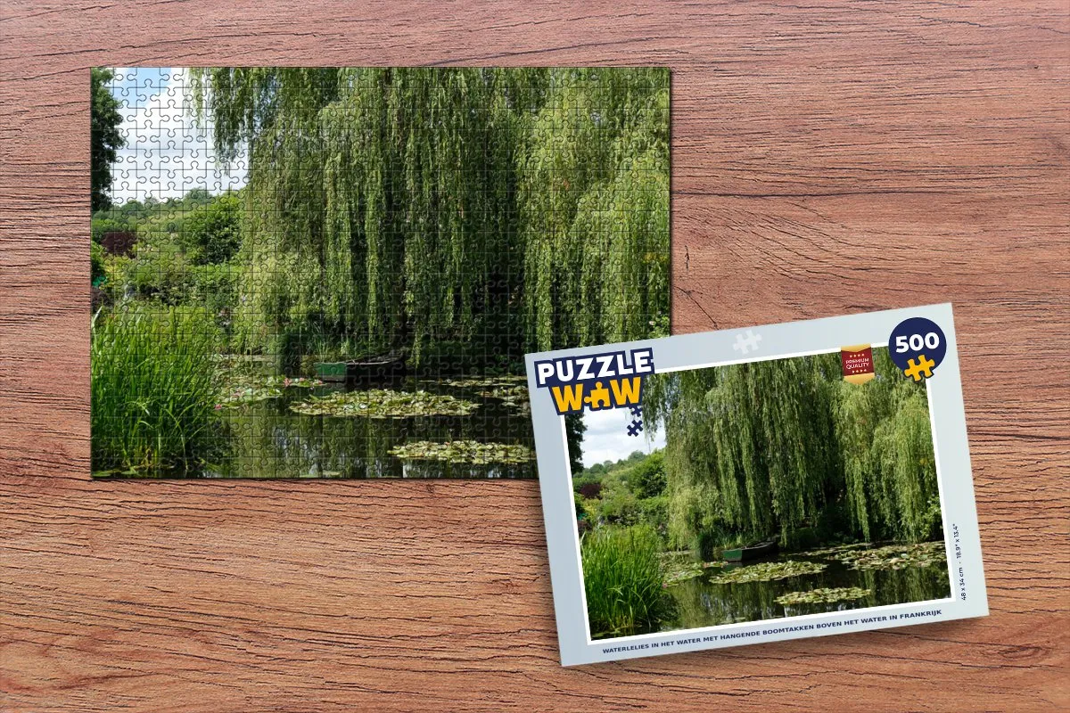 PuzzleWow Waterlelies in Frankrijk Legpuzzel 500 Stuks