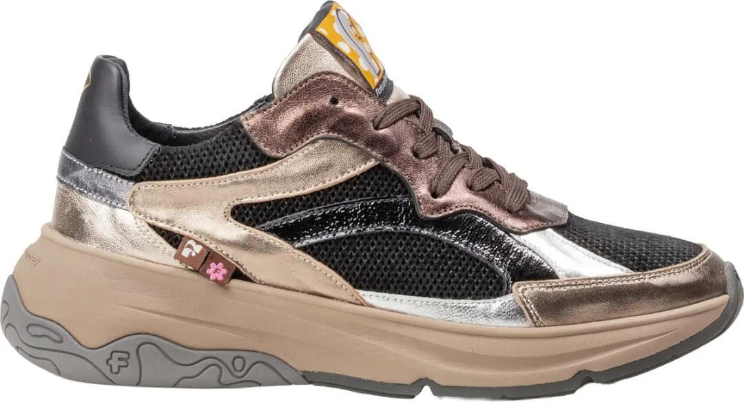 Floris van Bommel Holli Sneakers Sfw-10141 - Leer - Dames - Brons - Maat 41